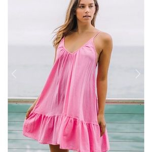 Pink Flowy Summer Dress